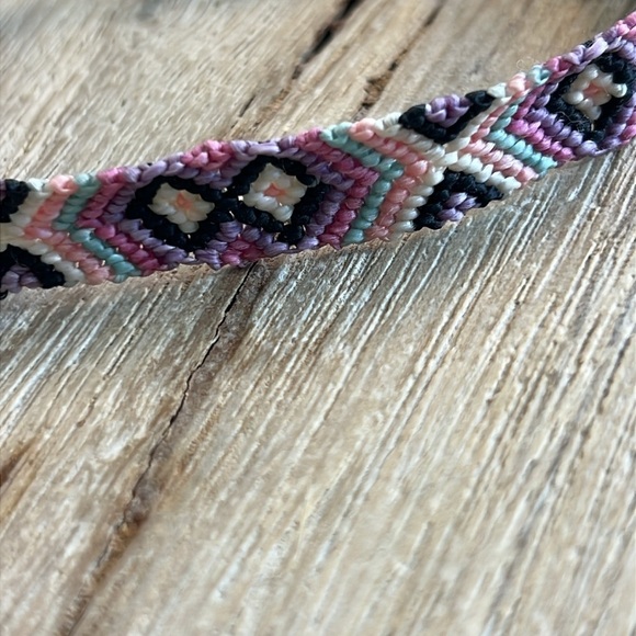 Pura Vida Bracelet Bundle Purple Lavender Macrame Braided Wave Charm Woven Rare - Picture 5 of 7